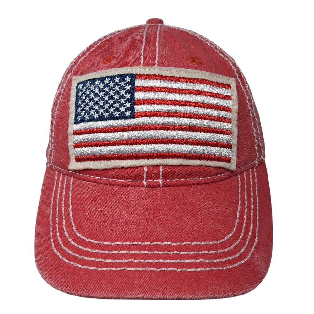 USA Flag All American Girl Baseball Cap Red OS Adjustable Patriotic Wild Wear